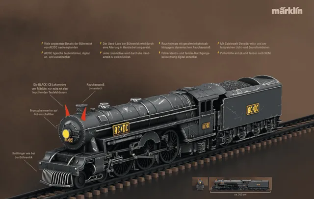 Hardrock auf Schienen - AC/DC Black Ice Lokomotive