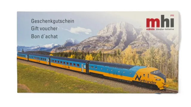 Der ideale Geschenkgutschein für Modellbahner
